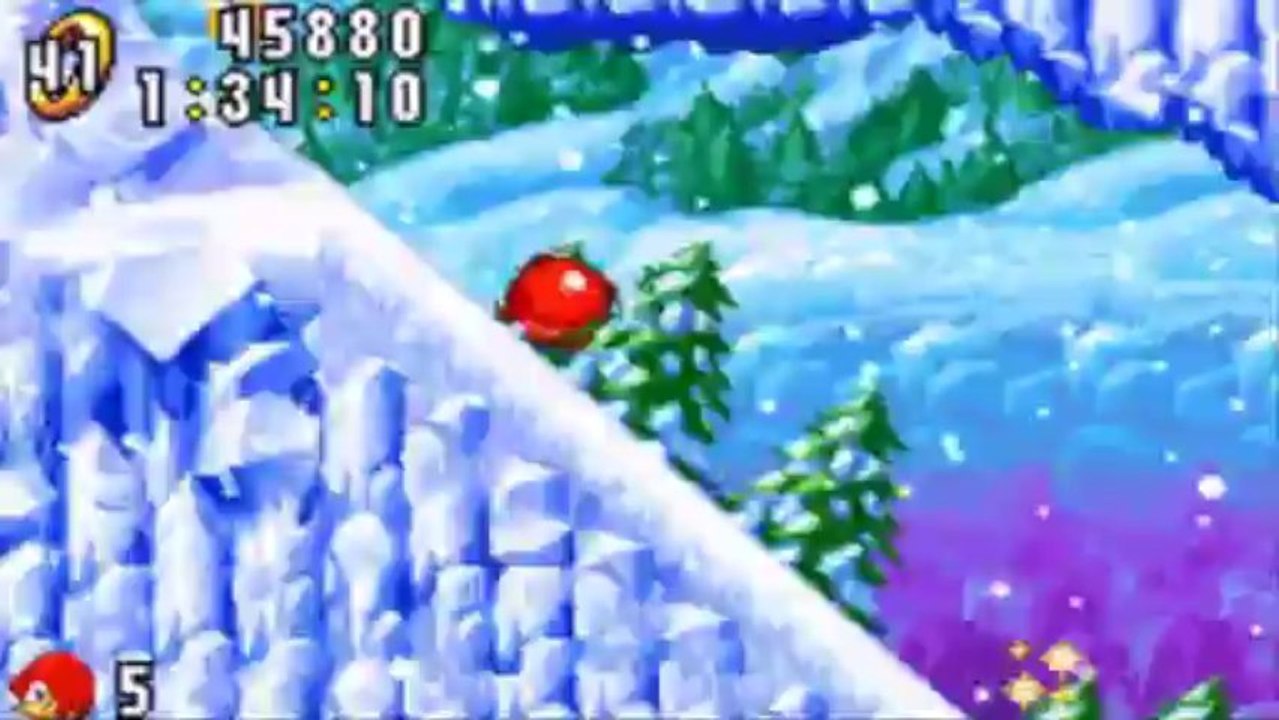 Sonic Advance - Knuckles : Ice Mountain Zone Act 1