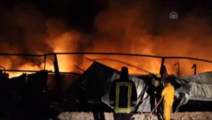 Karaman'da fabrika yangını