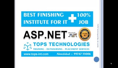 Asp.net Training in Ahmedabad  By TOPS Technologies