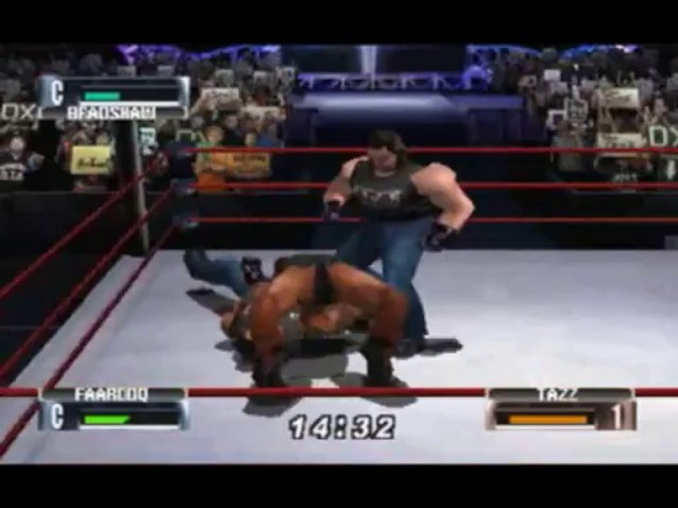 N64 - WWF No Mercy - Hardcore Title - Match 8 - Tazz vs Bradshaw & Faarooq