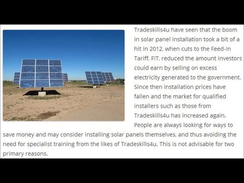 Tradeskills4u – The Wider Implications of Solar Panel Installation
