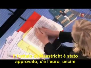 Le Pen e l'uscita unilaterale dall'euro