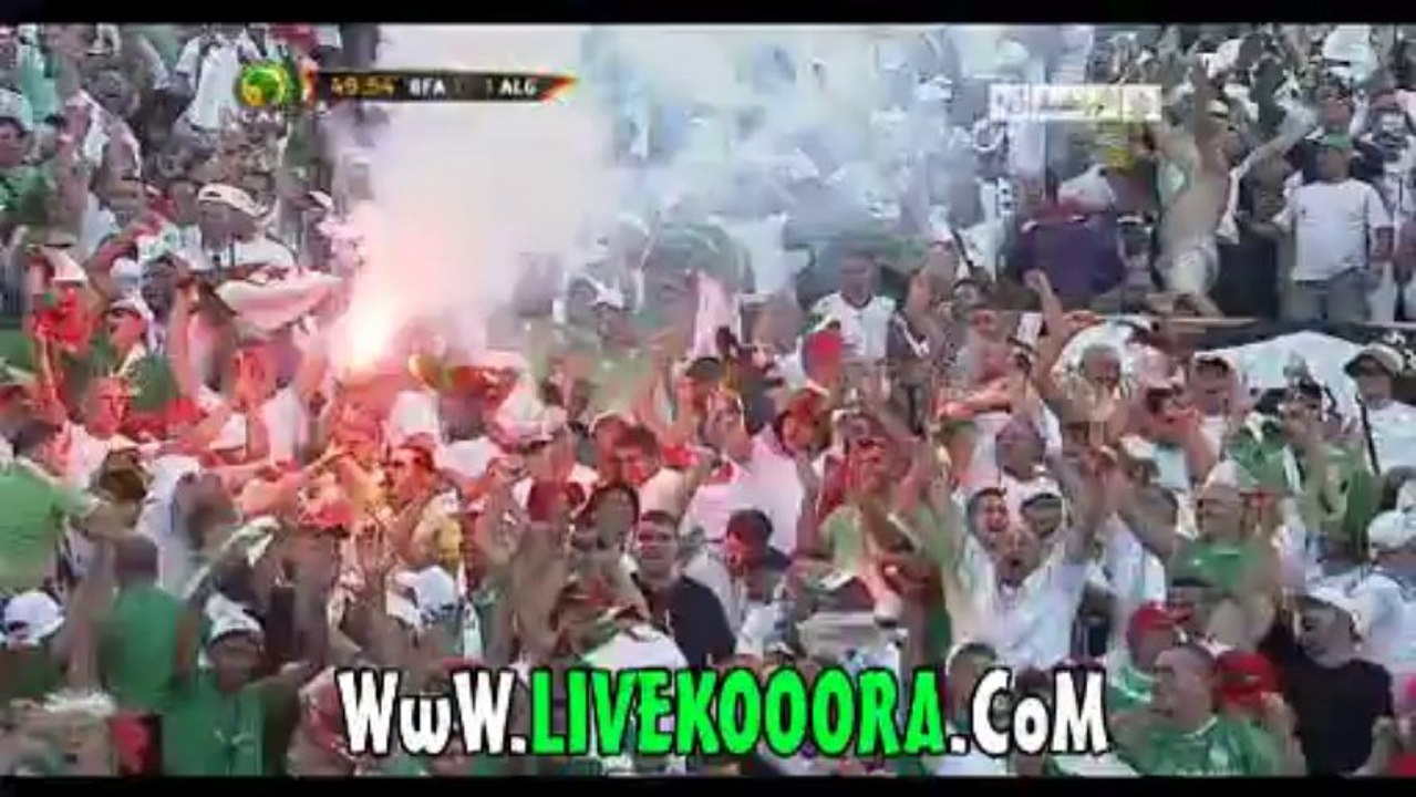 هدف تعادل الجزائر فى بوركينا فاسو