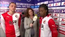 07-11-10 Luc Castaignos & Georginio Wijnaldum na Feyenoord  Roda JC