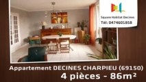 A vendre - Appartement - DECINES CHARPIEU (69150) - 4 pièces - 86m²