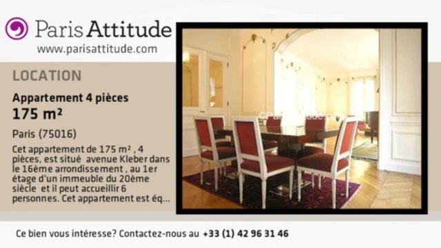 Appartement 3 Chambres à louer - Victor Hugo, Paris - Ref. 6420