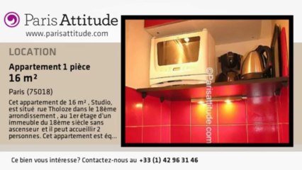 Appartement Studio à louer - Montmartre, Paris - Ref. 1219