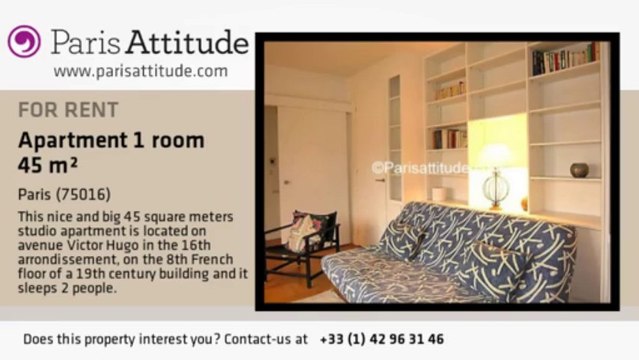Studio Apartment for rent - Victor Hugo, Paris - Ref. 1114