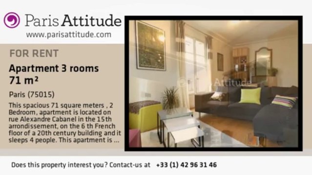 2 Bedroom Apartment for rent - Motte Piquet Grenelle, Paris - Ref. 8867