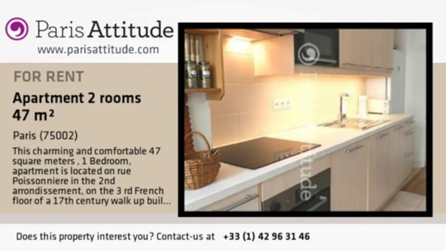 1 Bedroom Apartment for rent - Montorgueil, Paris - Ref. 8580