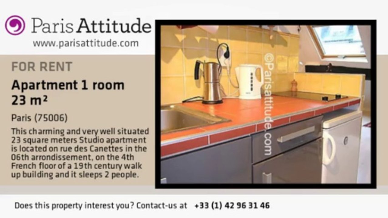 Studio Apartment for rent - St Germain, Paris - Ref. 5186