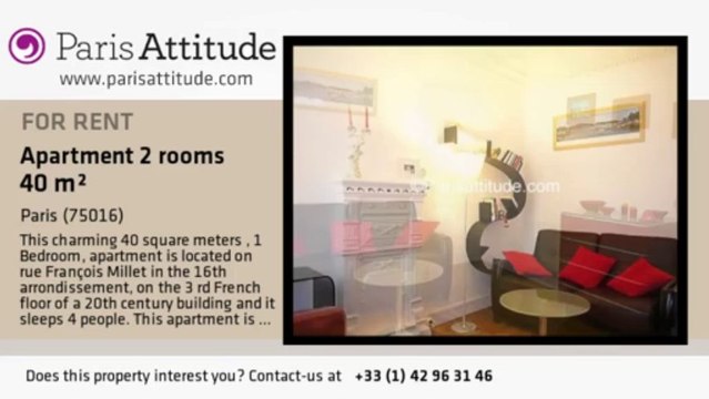 1 Bedroom Apartment for rent - Maison de la Radio, Paris - Ref. 4511