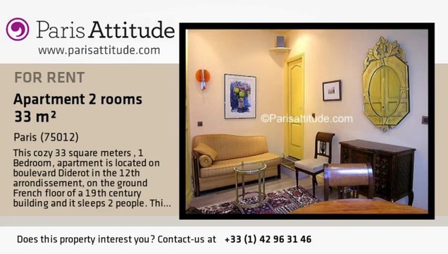 1 Bedroom Apartment for rent - Reuilly Diderot, Paris - Ref. 6085