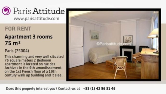 2 Bedroom Apartment for rent - Musée Picasso, Paris - Ref. 1987