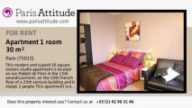 Studio Apartment for rent - Beaugrenelle, Paris - Ref. 4122