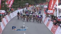 Bouhanni takes overall lead