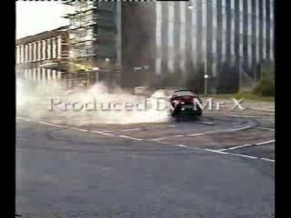 Toyota Supra & Ford Sierra Cosworth burn