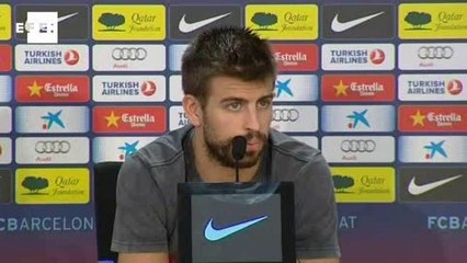 Piqué se mostra surpreso por tropeços do Real Madrid em Campeonato Espanhol.