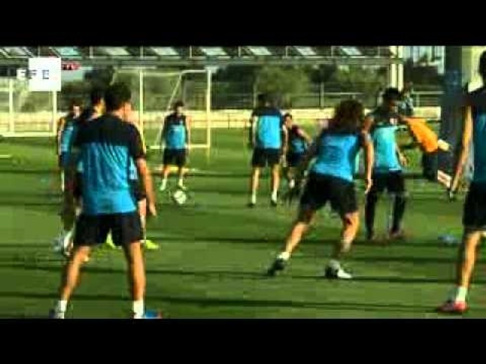 First session with Vilanova for Barça´s Spain internationals