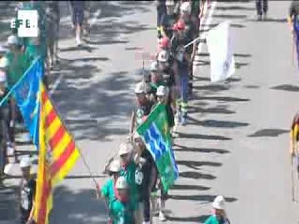 Spanish coal miners finish 400 km march to Madrid