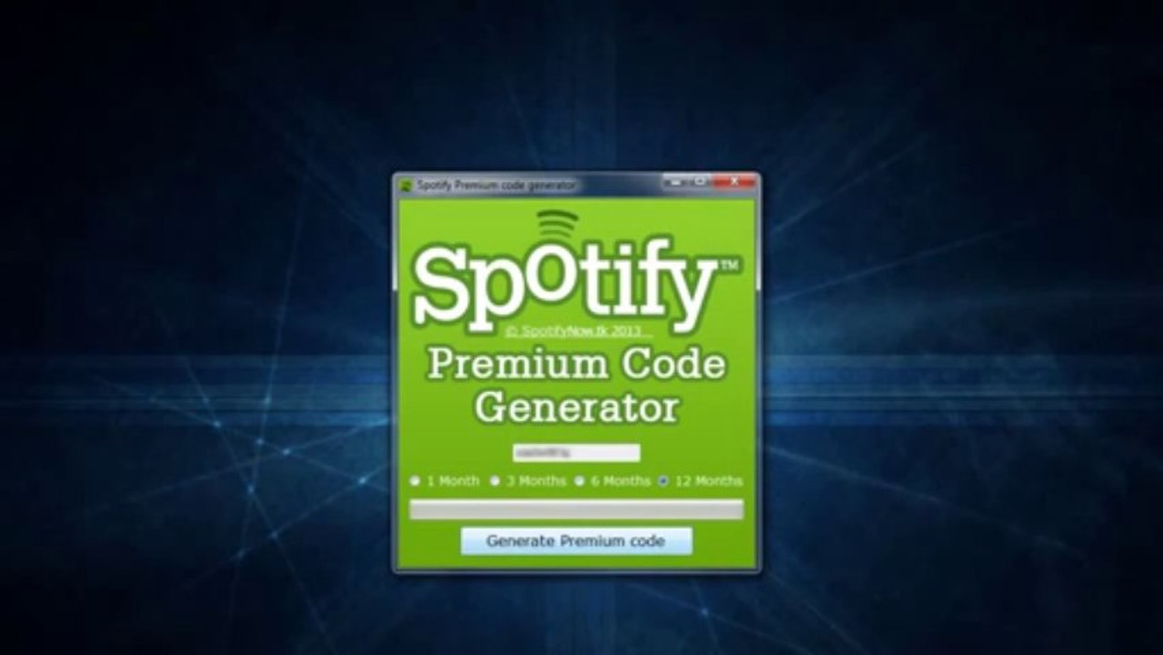 Spotify Premium Code Generator [No survey] 2013