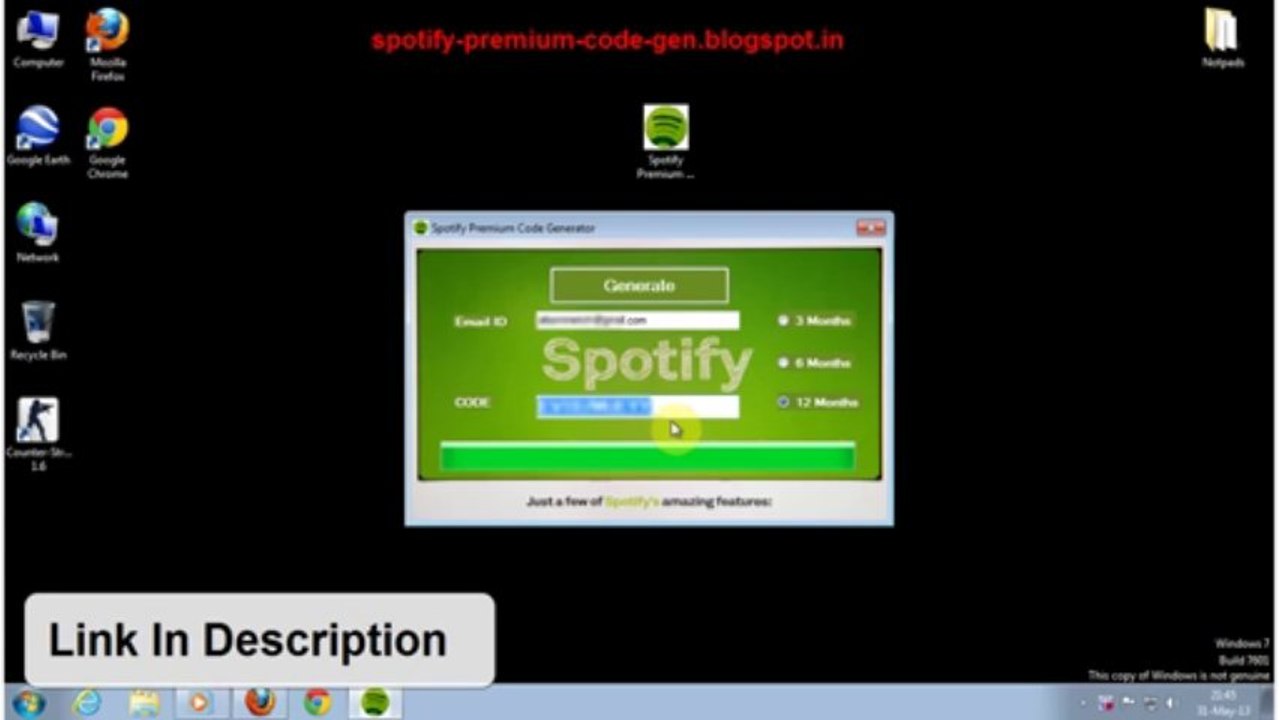 Spotify Premium Code Generator [ 2013 ] Updated
