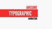 Typographic Text - After Effects Template