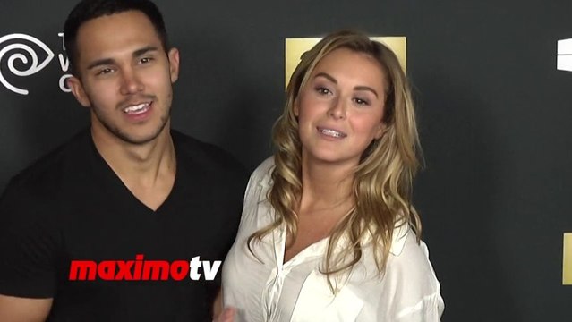 Alexa Vega and Carlos Pena The Walking Dead 4th Season PREMIERE