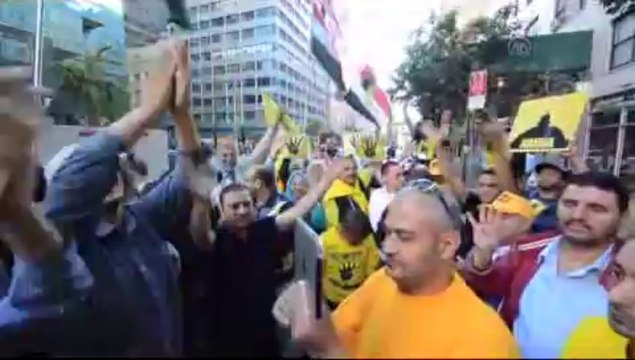 New York'ta Mısır protestosu
