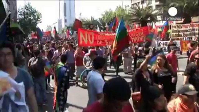 Chili : une manifestation en soutien aux Indiens...