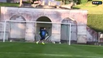 Entraînement spécifique avec Hugo Lloris (France-Finlande)