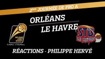 Réaction de Philippe Hervé - J02 - Orléans reçoit Le Havre