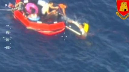 Malta boat capsize Survivor's rescue ordeal captured from the air