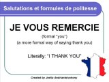 French lesson 3 - Salutations (Greetings and polite words) - Saludar Cursos Clases de Frances