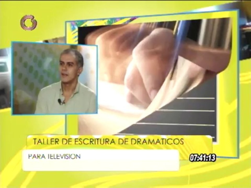 Dictarán taller de escritura de dramáticos para televisión