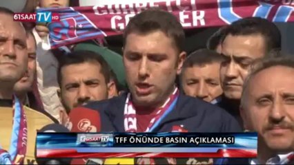 Bordo mavili taraftarların protesto açıklaması