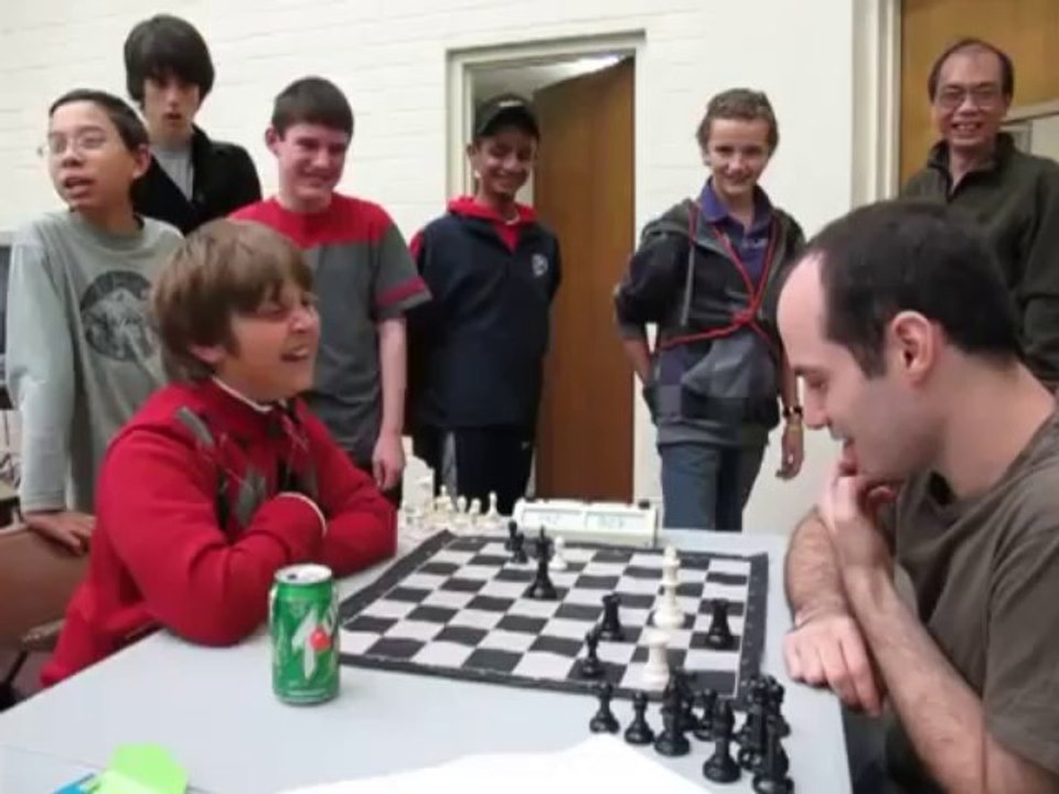 IM Greg Shahade vs 10 year old chess master