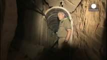 Descubren un túnel subterráneo entre la franja de Gaza...