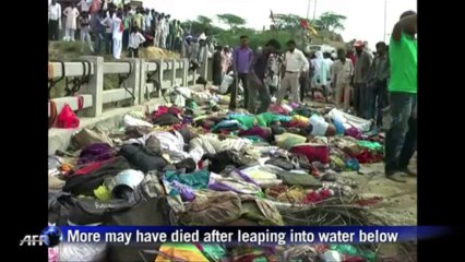 Dozens killed in India temple stampede