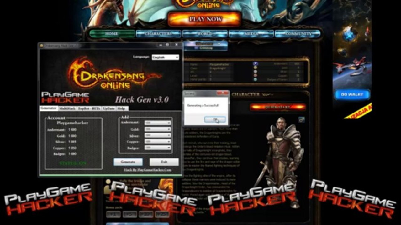 Drakensang Hack Gen v3.0 [WORKED VERSION]