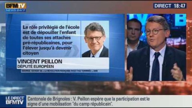 BFM Politique: L'interview de BFM Business, Vincent Peillon répond aux questions de Christophe Ono-dit-Biot - 13/10 4/7