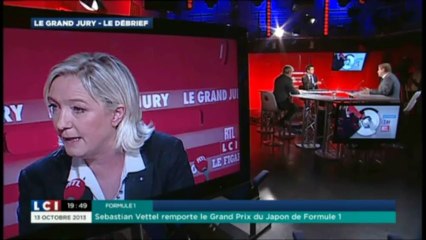 Le Débrief du Grand Jury du 13 octobre 2013 - Marine le Pen