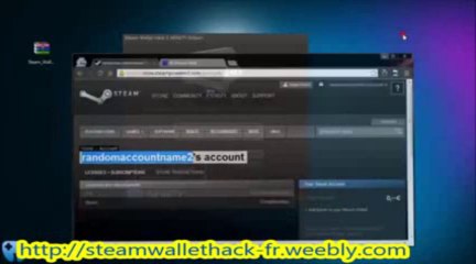 Steam Wallet Hack 2013-2014 Télécharger le Logiciel Français