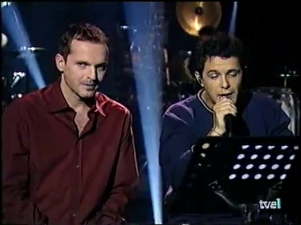 Miguel Bosé & Alejandro Sanz   "SI TU NO VUELVES" ¸.•*¨*• ♪♫