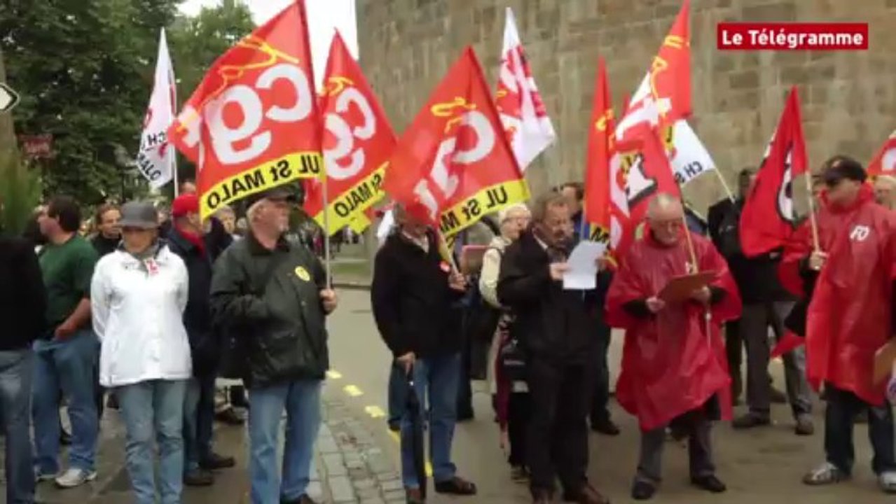 Saint-Malo. Réforme des retraites : une cinquantaine de manifestants