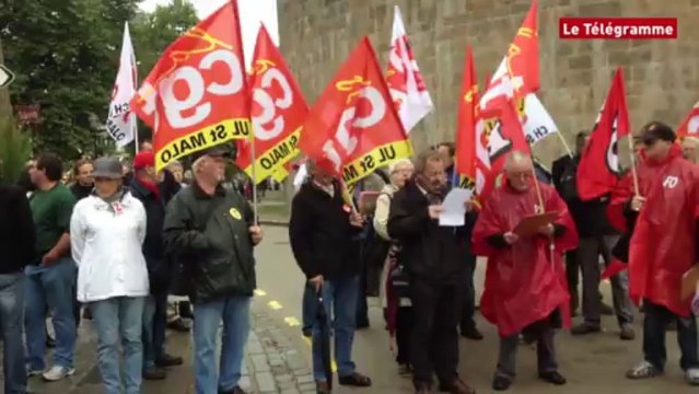 Saint-Malo. Réforme des retraites : une cinquantaine de manifestants