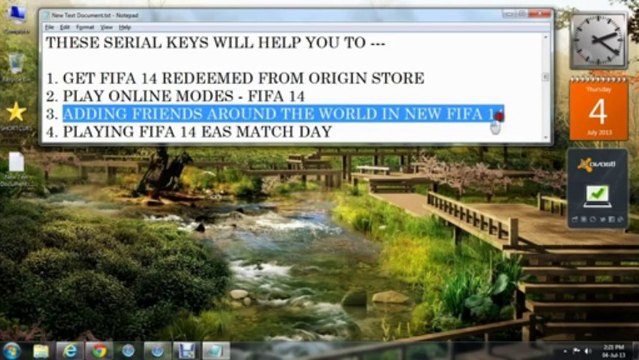 FIFA 14 SERIAL KEYS REDEEM CODES{100% WORKING} - [1080p HD