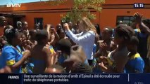 Valérie Trierweiler danse avec les enfants en Afrique