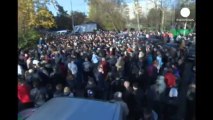 Disturbios masivos en el sur de Moscú contra la...