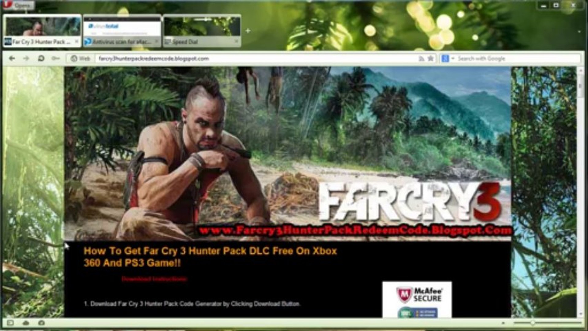 Far Cry 3 Hunter Pack Dlc Redeem Codes Generator Xbox 360 Ps3 Video Dailymotion